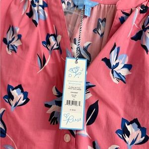Draper James Pink Floral Midi Dress